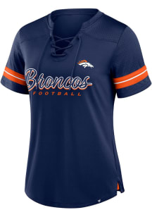 Denver Broncos Womens Play Script Fashion Football Jersey - Navy Blue