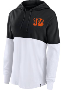 Cincinnati Bengals Womens Black Backup Option Hooded Sweatshirt