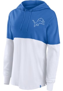 Detroit Lions Womens White Backup Option Hooded Sweatshirt