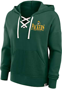 Green Bay Packers Womens Green Blitz Hooded Sweatshirt