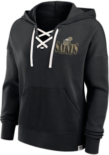 New Orleans Saints Womens Black Blitz Hooded Sweatshirt