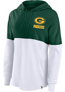 Green Bay Packers Womens Green Backup Option Hooded Sweatshirt