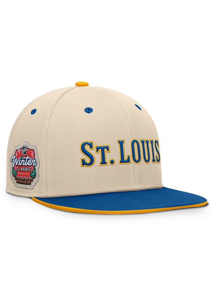 St Louis Blues NATURAL 2025 NHL Winter Classic Team Flat Brim Hat