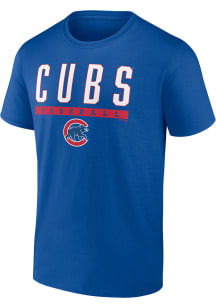 Chicago Cubs Blue Cotton Short Sleeve T Shirt