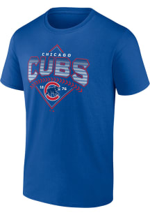 Chicago Cubs Navy Blue Cotton Short Sleeve T Shirt