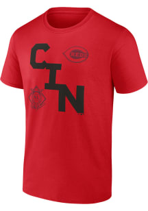 Cincinnati Reds Red Cotton Short Sleeve T Shirt