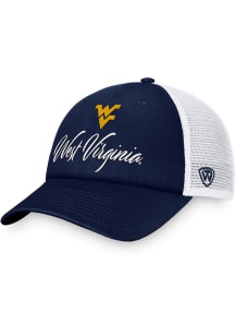 West Virginia Mountaineers Navy Blue Meshback Womens Adjustable Hat