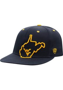 West Virginia Mountaineers Navy Blue JR Gantuan Youth Snapback Hat