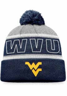 West Virginia Mountaineers Navy Blue 2T Cuff Knit Mens Knit Hat