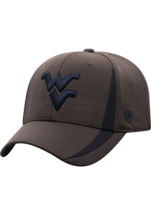 West Virginia Mountaineers Mens Charcoal Triumph Flex Hat