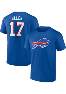 Josh Allen Buffalo Bills Blue Player Icon Short Sleeve Player T Shirt