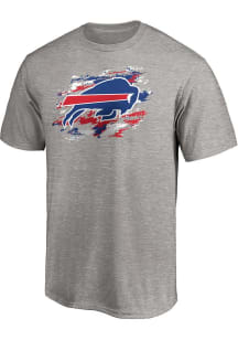 Buffalo Bills Grey Crew Neck Jersey Short Sleeve T Shirt