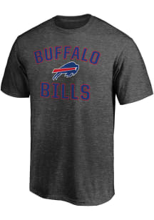 Buffalo Bills Charcoal Cotton Victory Arch Short Sleeve T Shirt