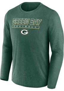 Green Bay Packers Green Fundamentals Poly Long Sleeve T-Shirt
