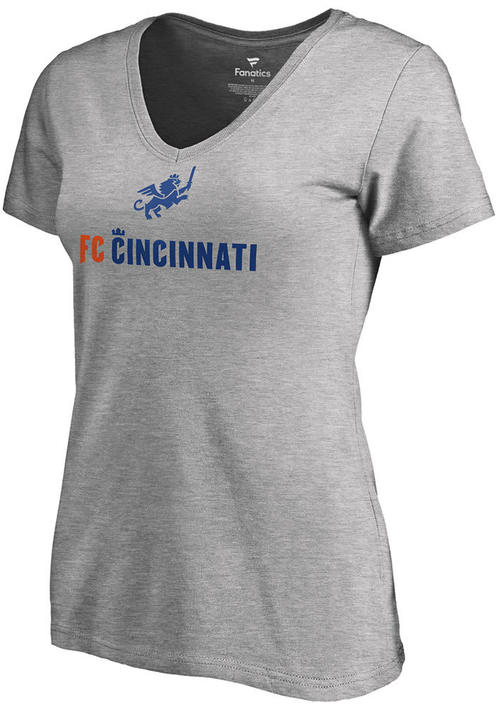FC Cincinnati Womens Grey Victory Arch Short Sleeve T-Shirt