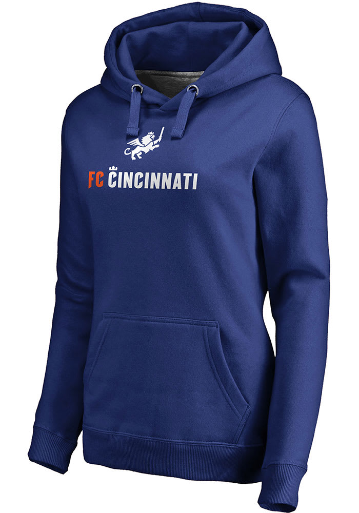 FC Cincinnati Womens Blue Victory Arch Hooded Sweatshirt