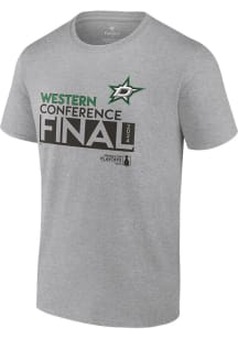 Dallas Stars Grey 2024 Conference Finals Contender Short Sleeve T Shirt