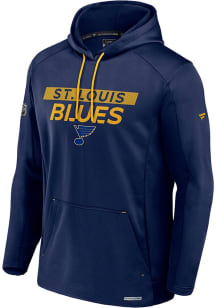 St Louis Blues Mens Navy Blue Authentic Pro Rink Hood