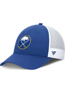 Buffalo Sabres 2024 Authentic Pro Rink Logo Trucker Adjustable Hat - Blue