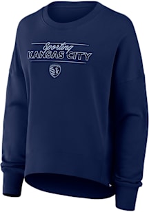 Sporting Kansas City Womens Navy Blue Future Crew Sweatshirt