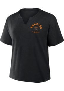 Houston Dynamo Womens Black Future Short Sleeve T-Shirt