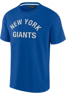 New York Giants Blue Signature Short Sleeve T Shirt