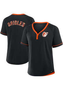 Baltimore Orioles Womens League Fashion Baseball Jersey - Black