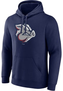 Lehigh Valley Ironpigs Mens Navy Blue Pighead Long Sleeve Hoodie