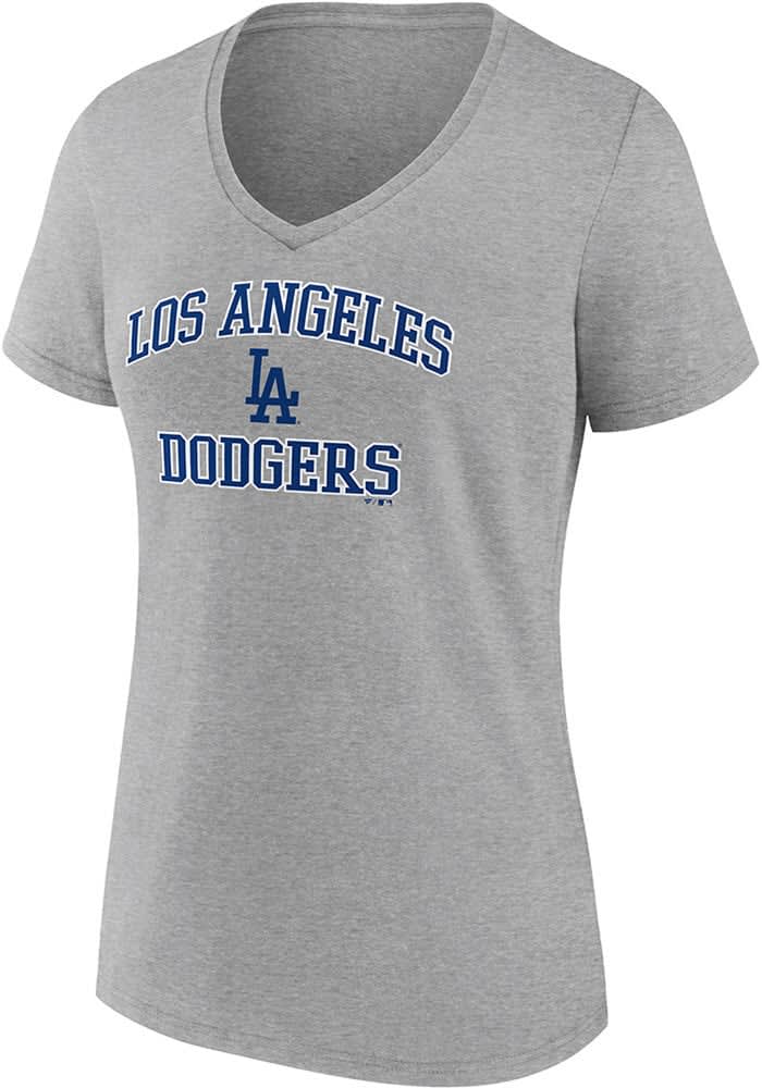 Los Angeles Dodgers Womens STEEL Heart Soul T-Shirt - 172807863