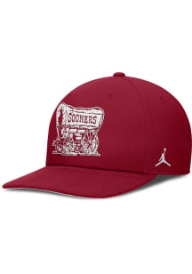 Nike Oklahoma Sooners Crimson JORDAN BRAND TRUE PRIMETIME SNAPBACK CAP Mens Snapback Hat