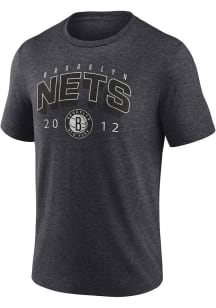 Brooklyn Nets Black Triblend Short Sleeve Fashion T Shirt