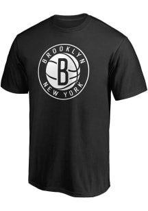 Brooklyn Nets Black Primary Logo Short Sleeve T Shirt