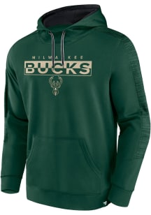 Milwaukee Bucks Mens Green Poly Fleece Defender Hood