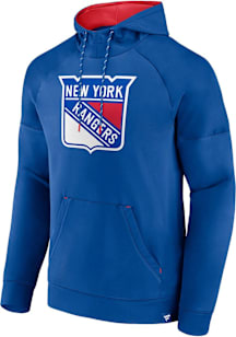 New York Rangers Mens Blue Iconic Defender Hood