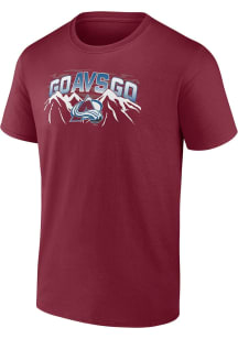 Colorado Avalanche Maroon Iconic Short Sleeve T Shirt