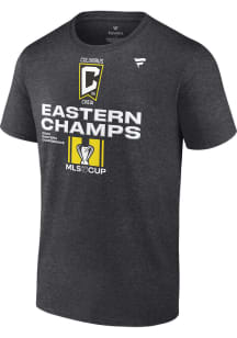 Columbus Crew Charcoal 2023 Conference Champs Extra Dribble Short Sleeve T Shirt