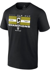Columbus Crew Black 2023 Cup Champions Perfect Form Short Sleeve T Shirt