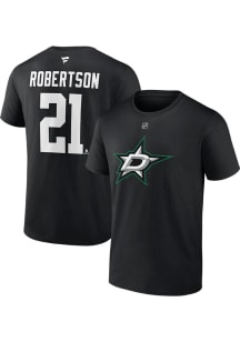 Jason Robertson Dallas Stars Black Alt Short Sleeve Player T Shirt