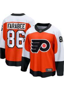 Joel Farabee Philadelphia Flyers Mens Orange Home Hockey Jersey