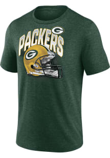 Green Bay Packers Green Tri-blend End Around Short Sleeve Fashion T Shirt