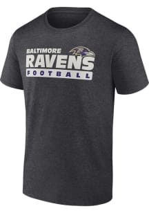 Baltimore Ravens Charcoal Cotton Short Sleeve T Shirt