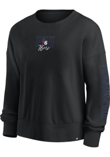 Philadelphia 76ers Womens Black Fanwear Cotton Crew Sweatshirt