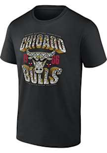 Chicago Bulls Black Quick Strides Short Sleeve T Shirt