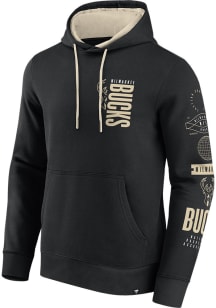 Milwaukee Bucks Mens Black Game Time Long Sleeve Hoodie