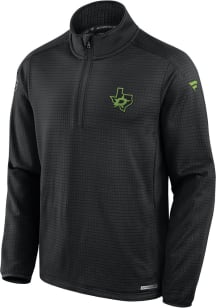 Dallas Stars Mens Black Alt Logo Long Sleeve Qtr Zip Pullover