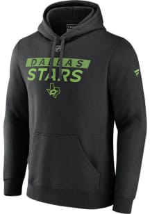 Dallas Stars Mens Black Prime Alt Logo Long Sleeve Hoodie