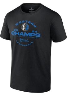 Dallas Mavericks Black 2024 Conference Champions Jump Ball Short Sleeve T Shirt