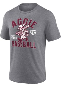 Texas A&amp;M Aggies Charcoal Ol Sarge Baseball Number One Short Sleeve Fashion T Shirt