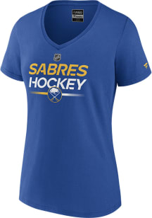 Buffalo Sabres Womens Blue Authentic Short Sleeve T-Shirt