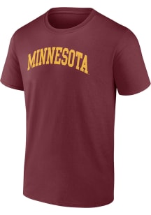 Minnesota Golden Gophers Arch Name Short Sleeve T Shirt - Maroon
